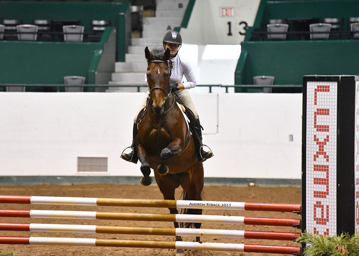 Liz at the Harvest Show